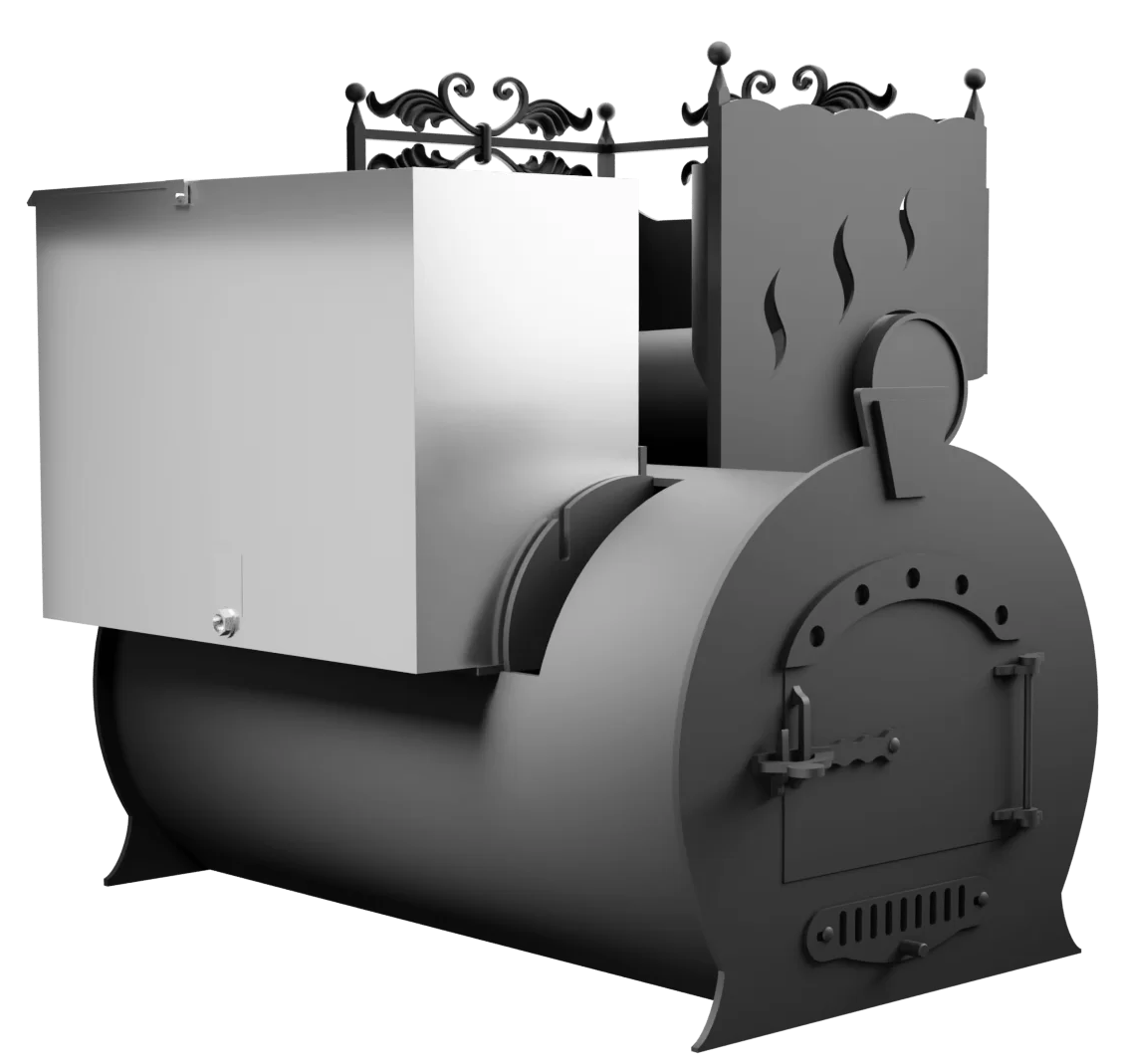 Печь Горыныч 3, каменка с правой стороны фото в Казани