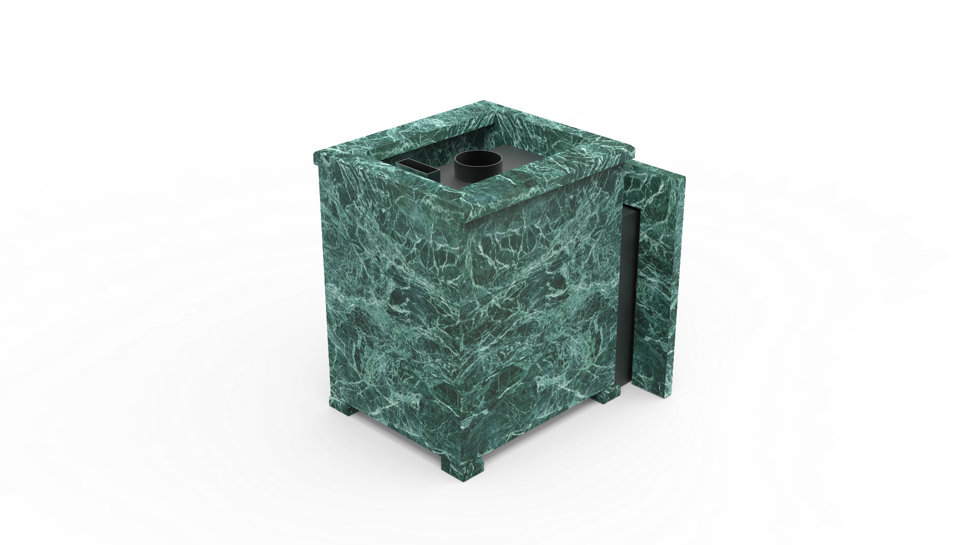 Печь из натурального камня Genesis GN 500 облицовка открытая пироксенит-элит фото в Казани