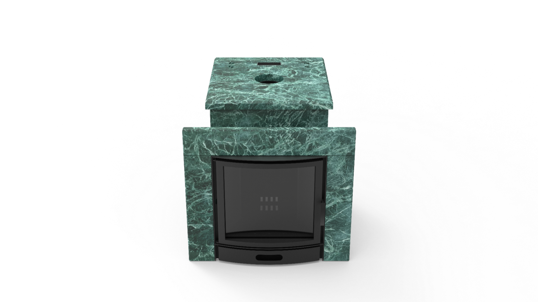 Печь из натурального камня Genesis GN 500 облицовка закрытая плоская пироксенит-элит фото в Казани