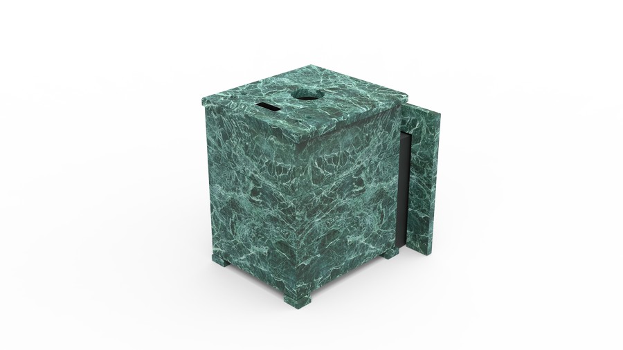 Печь в облицовке из натурального камня Genesis GN 500 облицовка закрытая плоская пироксенит-элит фото в Казани