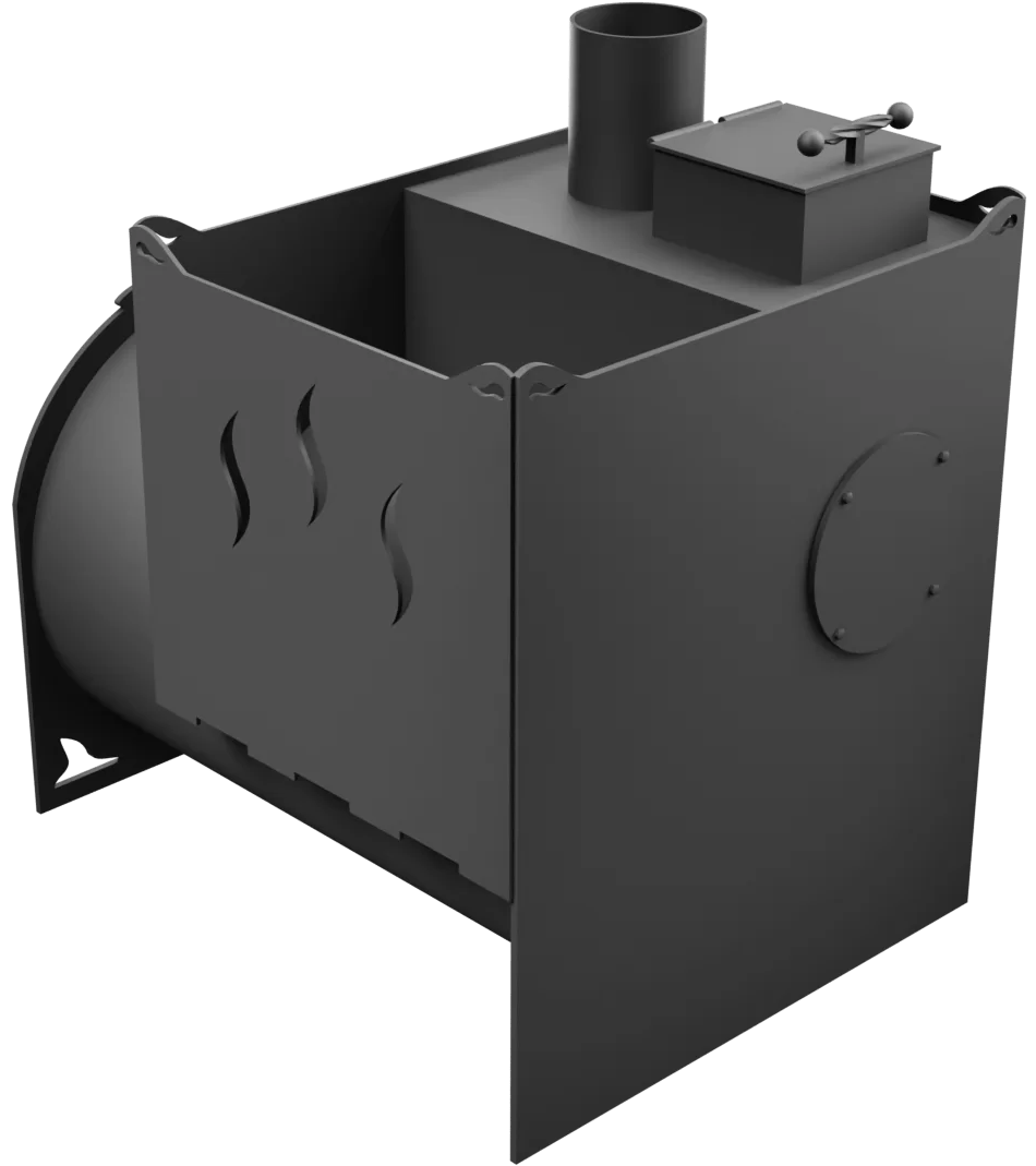 Печь Горыныч Мини, двойная каменка, малая дверь со стеклом фото в Казани