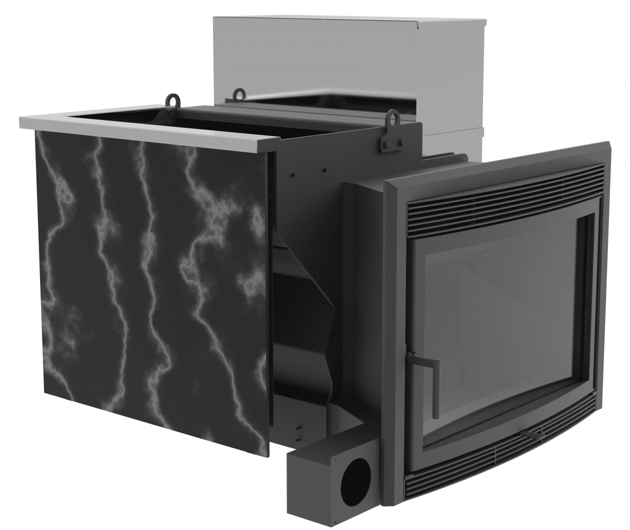 Банный камин 800, AISI 430 фото в Казани