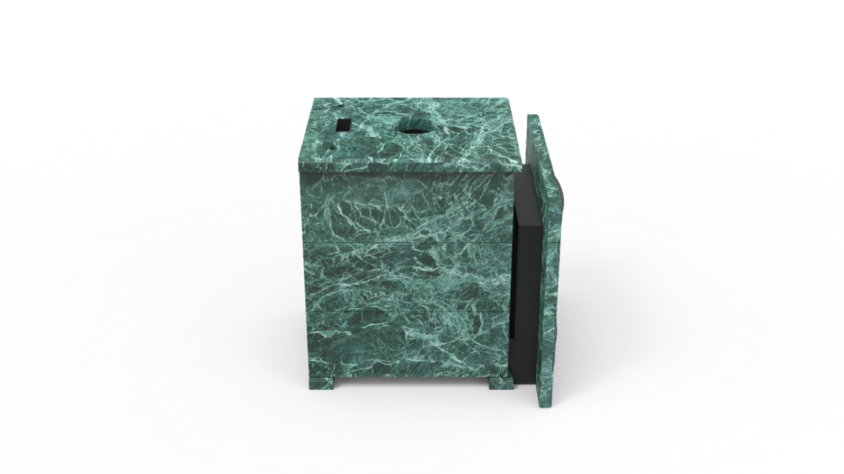 Печь из натурального камня Genesis GN 500 облицовка закрытая плоская пироксенит-элит фото в Казани