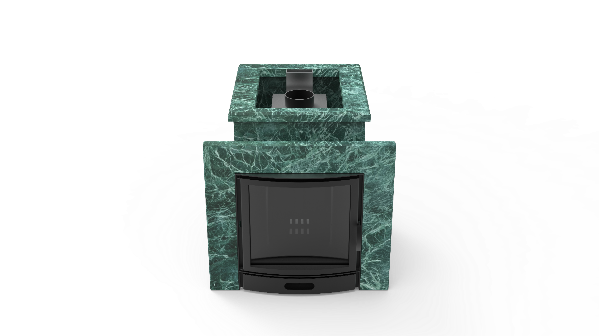 Печь из натурального камня Genesis GN 500 облицовка открытая пироксенит-элит фото в Казани