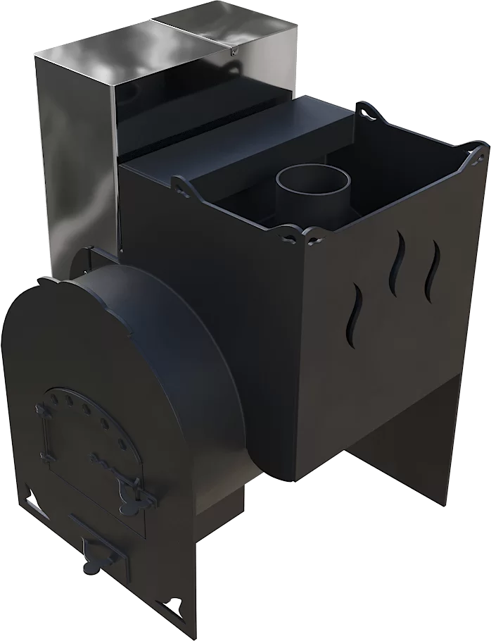 Печь Горыныч Мини, каменка с правой стороны фото в Казани