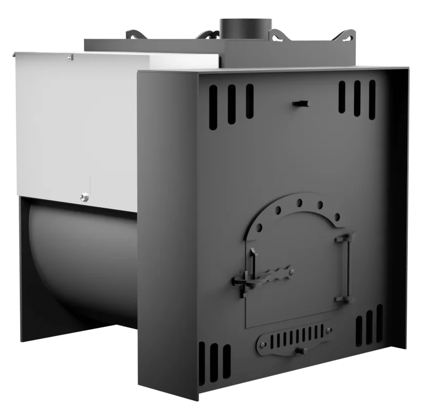 Печь Горыныч Мини, каменка с правой стороны, естественная система воздушного отопления фото в Казани