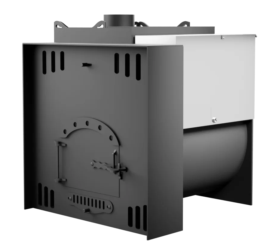 Печь Горыныч Мини, каменка с левой стороны, естественная система воздушного отопления фото в Казани