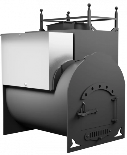 Печь Горыныч Мини, каменка закрытая с правой стороны фото в Казани