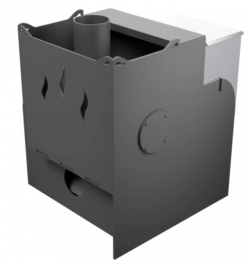 Печь Горыныч Мини, каменка с правой стороны, система воздушного отопления фото в Казани