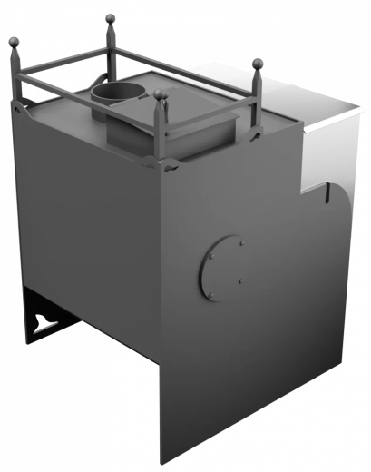 Печь Горыныч Мини, каменка закрытая с правой стороны фото в Казани