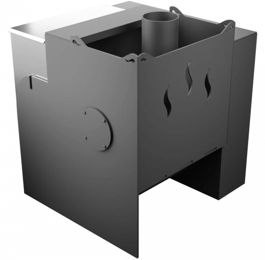 Печь Горыныч Мини, каменка с левой стороны, естественная система воздушного отопления фото в Казани