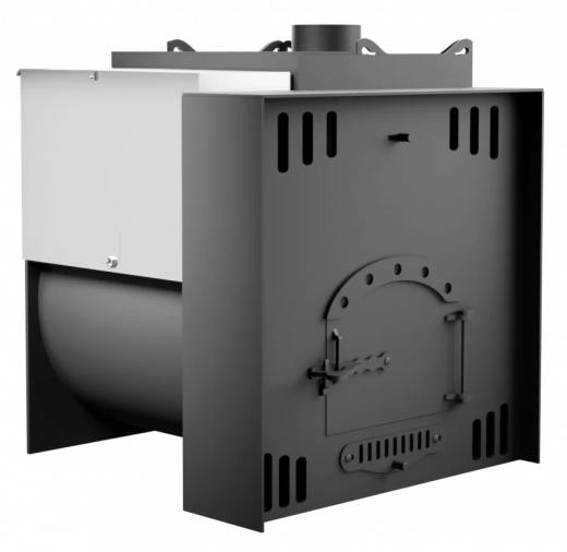 Печь Горыныч Мини, каменка с правой стороны, естественная система воздушного отопления фото в Казани