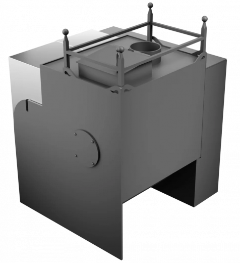 Печь Горыныч Мини, каменка закрытая с левой стороны, естественная система воздушного отопления фото в Казани